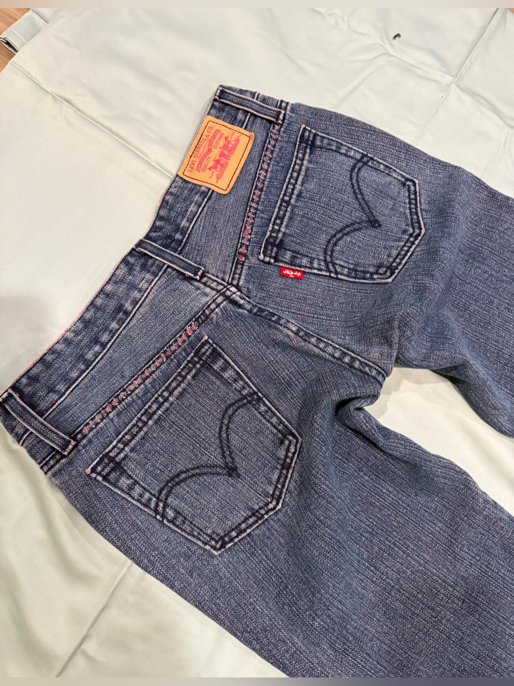 Levi's Vintage Y2K  Denim capri  embroidered stitching  Jeans